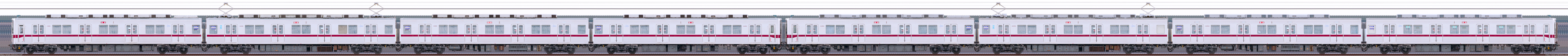 10030系11451F＋11454F編成海側