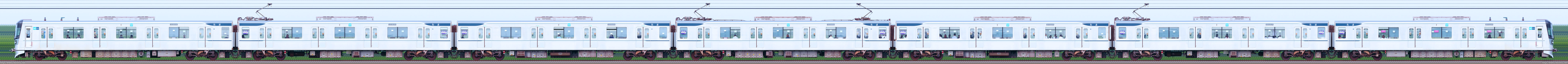 千住検車区13000系13127F編成海側（2側）