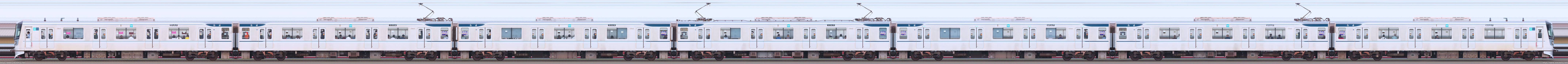 千住検車区13000系13142F編成山側（1側）