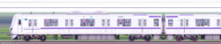 鷺沼検車区18000系18118F編成海側（1側）