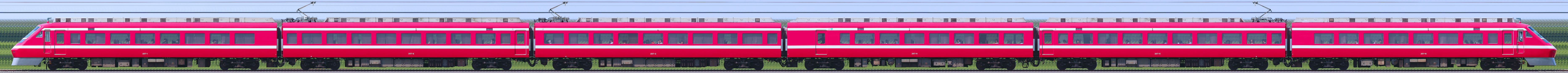 200系207F編成「1800系カラーリング」海側