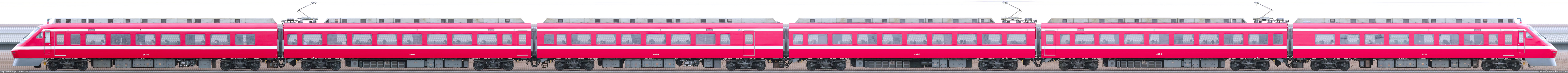 200系207F編成山側「1800系カラーリング」