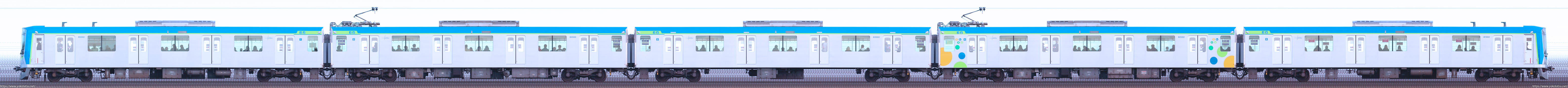 80000系81502F編成山側