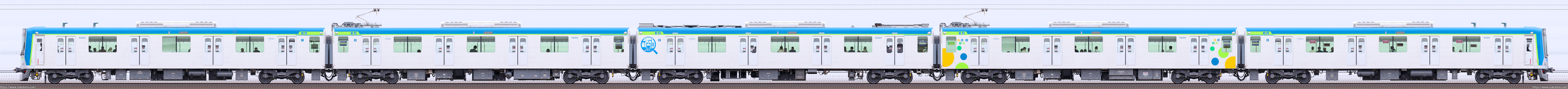 80000系81505F編成山側