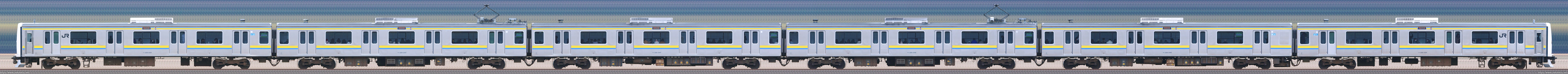 幕張車両センター209系C624編成山側