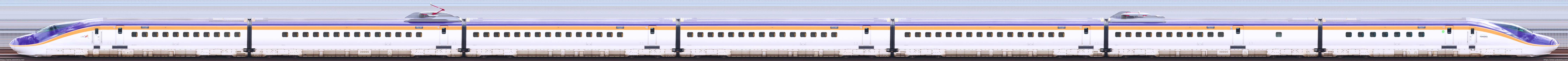 山形新幹線車両センターE8系G5編成山側