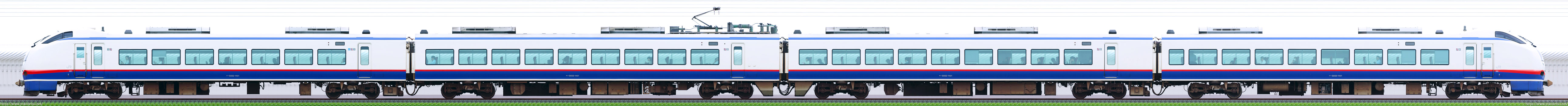 新潟車両センターE653系H-201編成海側