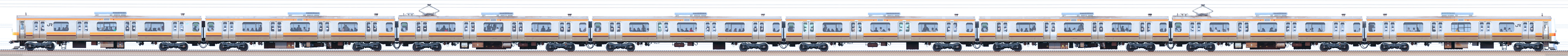京葉車両センター209系500番台M82編成海側