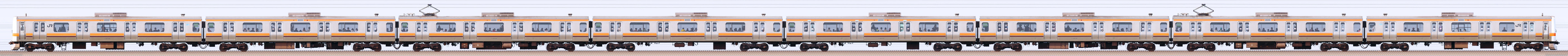京葉車両センター209系500番台M84編成海側
