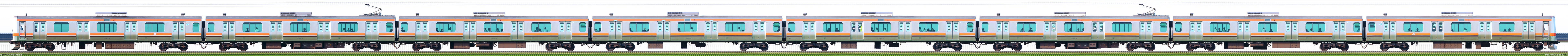 京葉車両センターE231系MU17編成山側