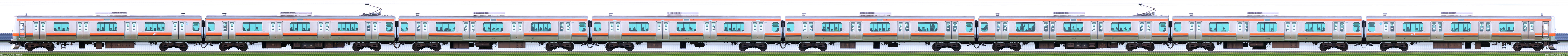 京葉車両センターE231系MU35編成山側