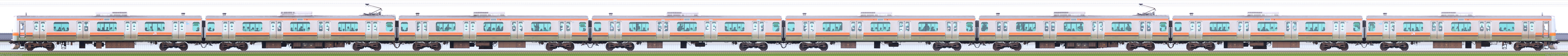 京葉車両センターE231系MU38編成山側