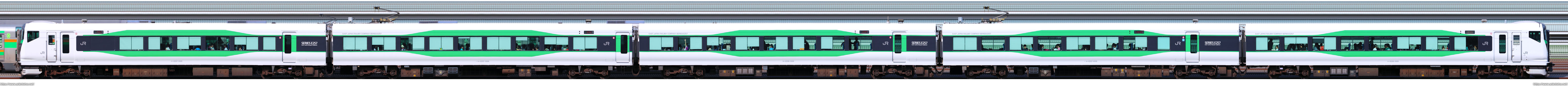 大宮総合車両センターE257系OM-52編成山側