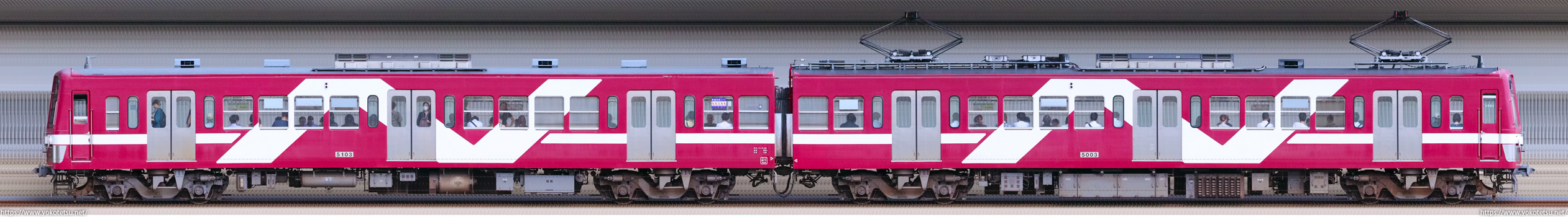流鉄5000形5003F編成「あかぎ」（逆サイド）