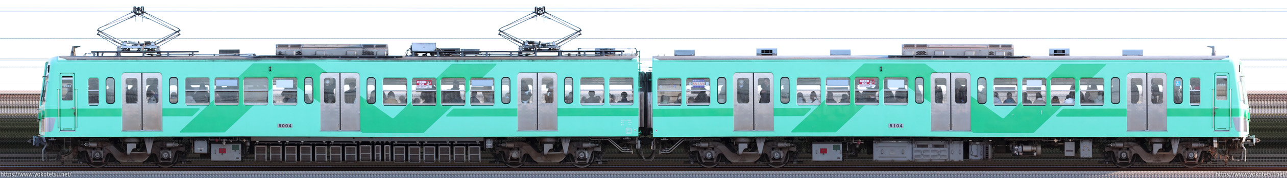 流鉄5000形5004F編成「若葉」