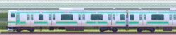 国府津車両ベースE231系S-30編成＋小山車両ベースE231系U529編成山側