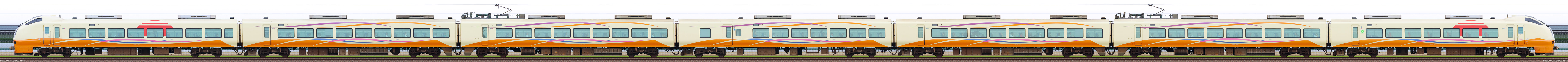 新潟車両センターE653系U-104編成山側